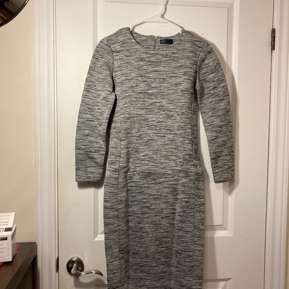 Gap Women's Small Gray Heathered Bodycon Dress - Picture 3 of 4